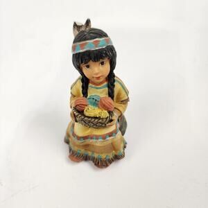 Hawthorne Village Nativity The Christmas Star 2006 Native American Helper Read